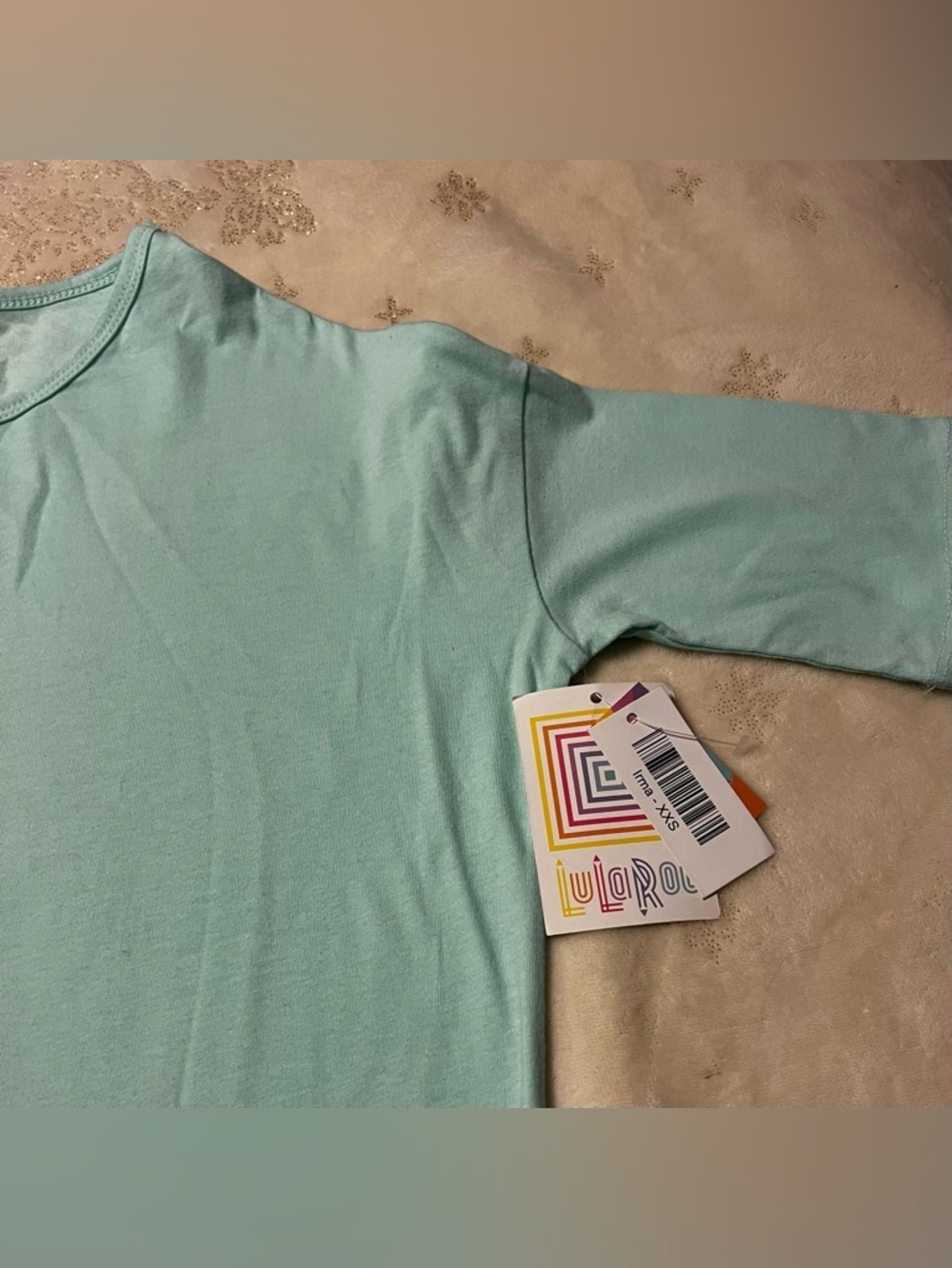 🆕 NWT LuLaRoe Mint Green Hi-Lo Tunic Top Women’s XXS - Picture 2 of 5
